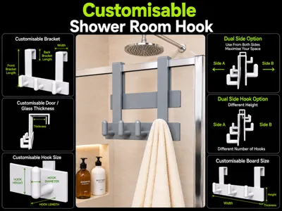 Customisable Shower Room Hook
