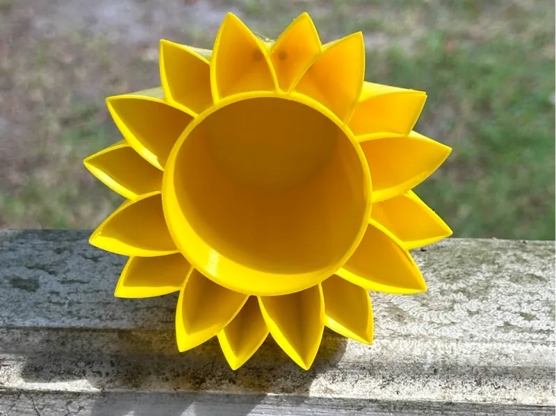 sunflower pen cup
