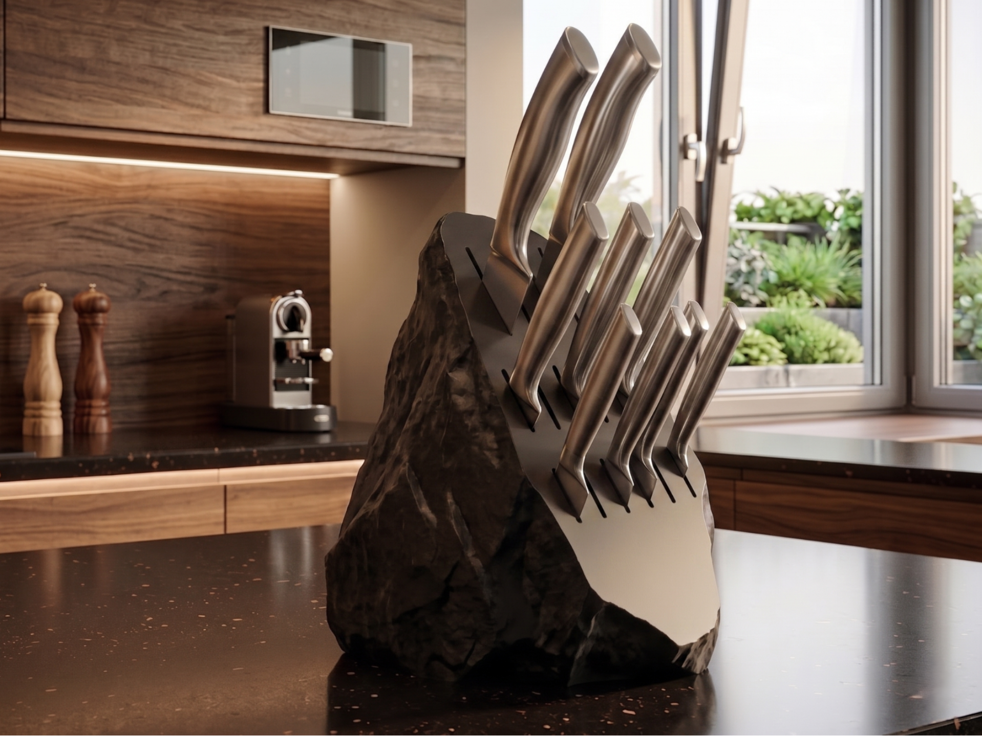 Rock Shaped Knife Block