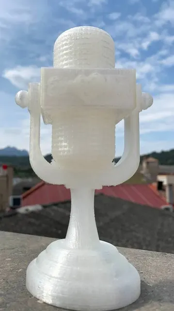 eurovison trophy with text