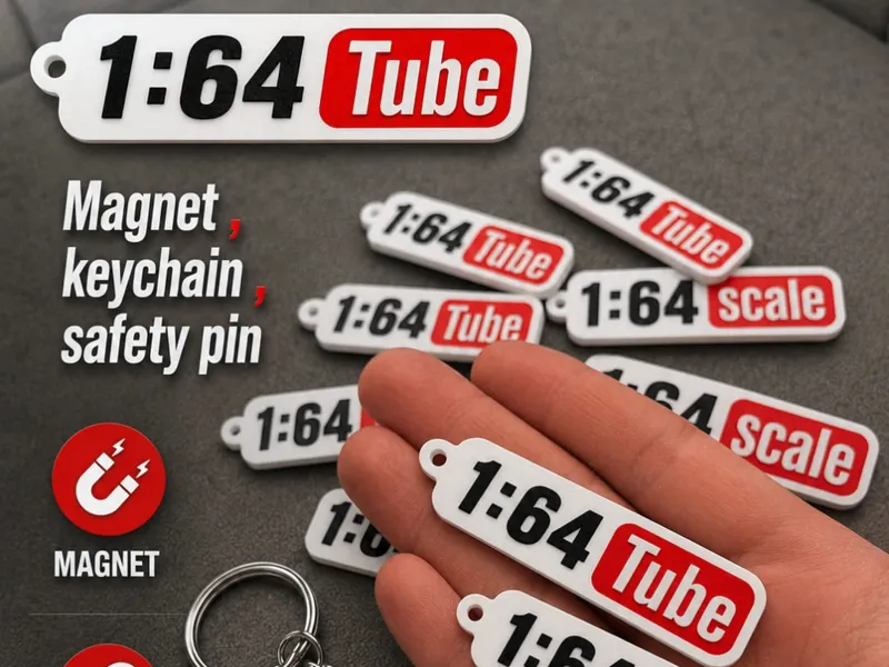 1:64 magnet, keychain, safety pin vol.2