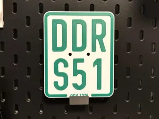 Simson (DDR S51) Deko Kennzeichen 