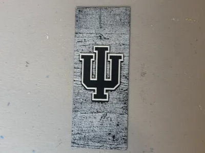 Indiana University (IU) Bookmark, HueForge