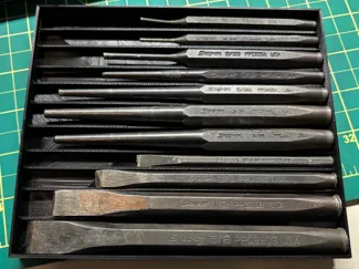 Snap-on Punch and Chisel Organizer