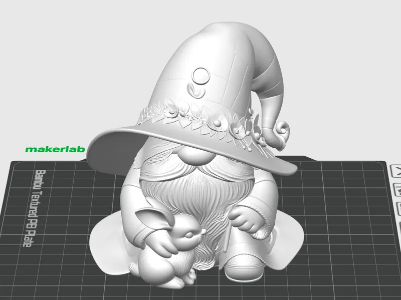 Gnomo decorativo con Coniglio