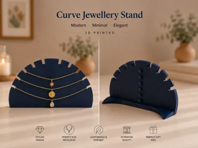 Semi-Circle Jewelry Display Stand for Necklace