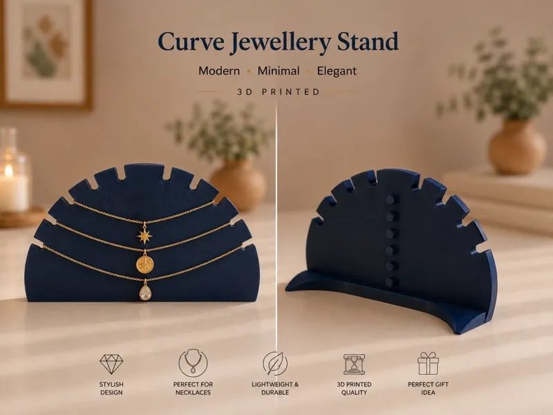 Semi-Circle Jewelry Display Stand for Necklace