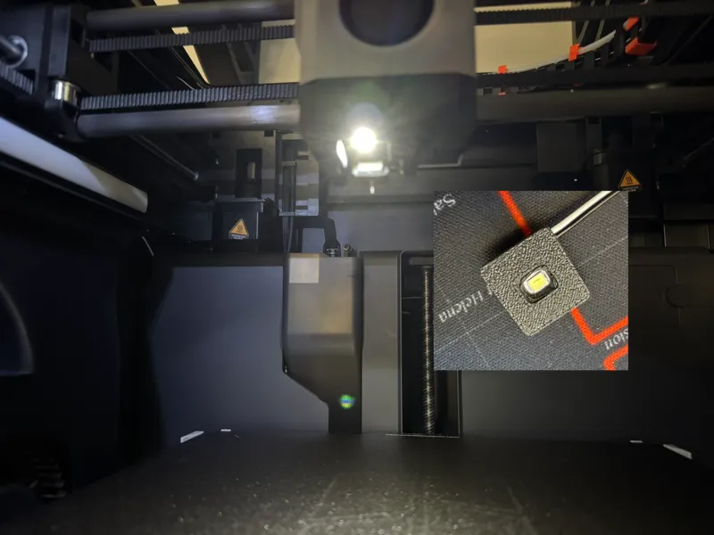 Nozzle Light MOD for P1S (P1P / X1C / X1E)