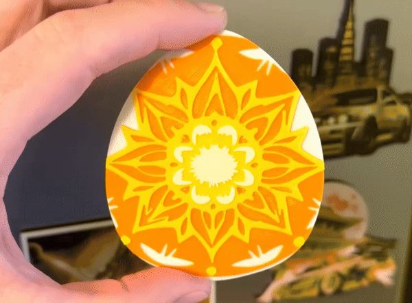 Easter Egg Magnet - Mandala Style