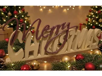 Merry Christmas sign - NO AMS