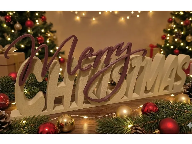 Merry Christmas sign - NO AMS