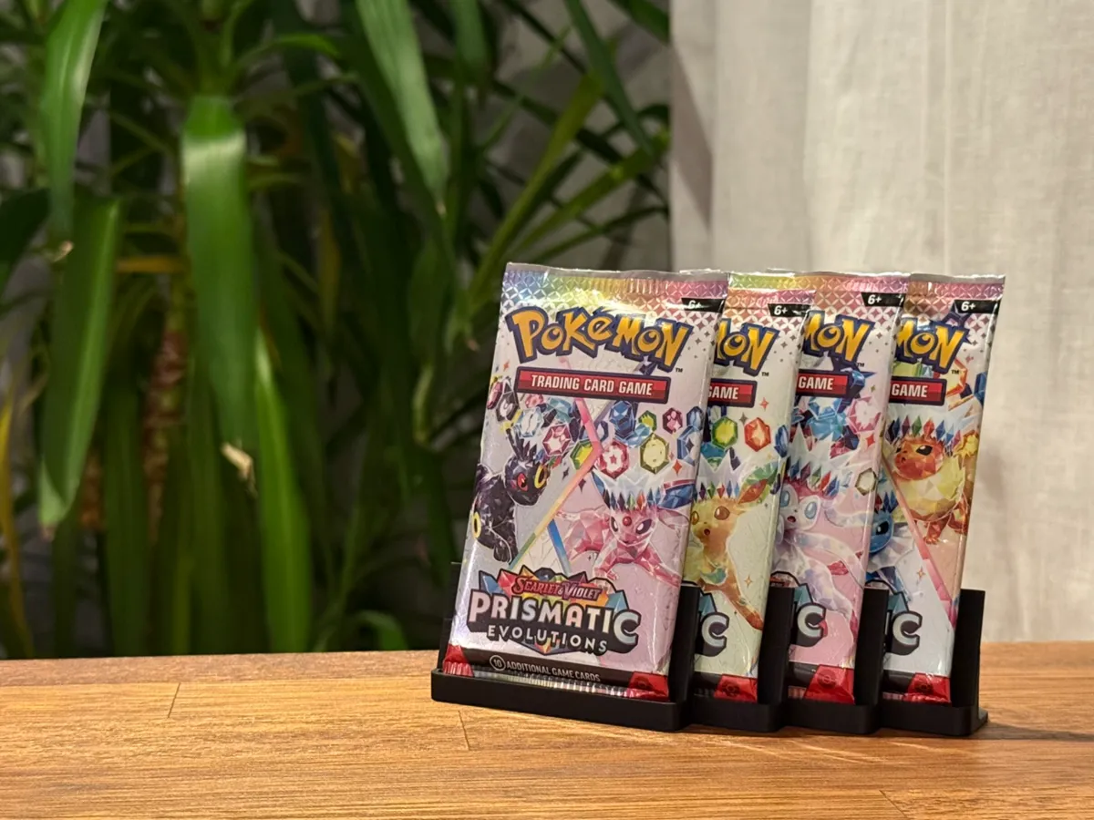 Pokémon Booster Pack Display - 4 Packs - Free 3D Print Model - MakerWorld