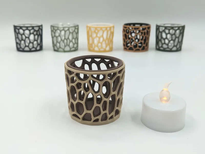 Candle holder - Bionic multicolor design