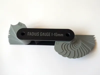 Radius Gauge 1-10mm and 11-20mm, 0.5mm increments