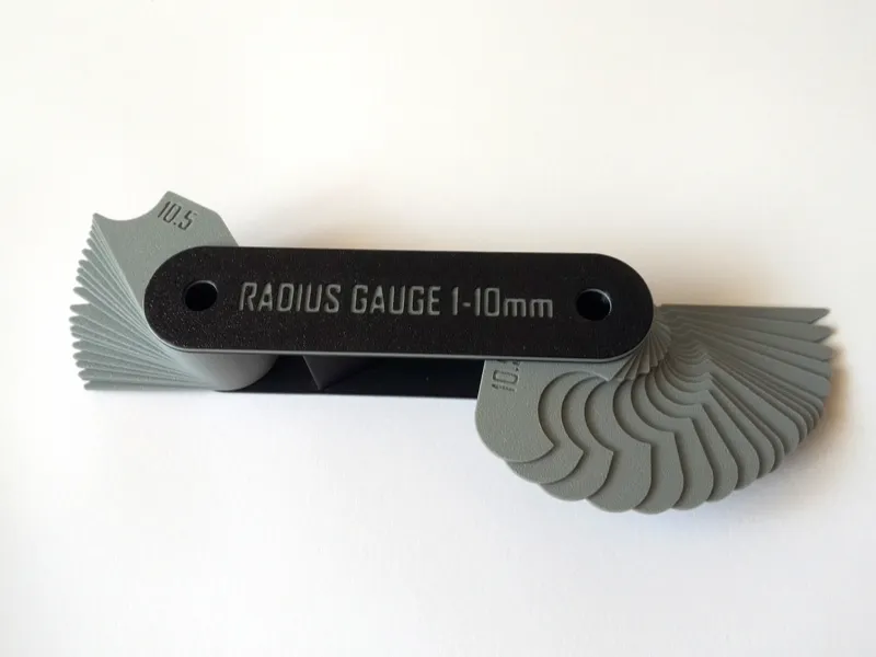 Radius Gauge 1-10mm and 11-20mm, 0.5mm increments