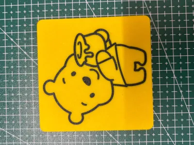 Winnie the Pooh Coaster - Smooth Finish