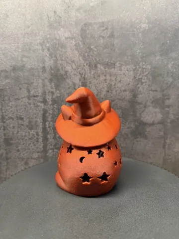 Accesorio de iluminación decorativa: Halloween Witch Cat Lantern — vista de referencia 4