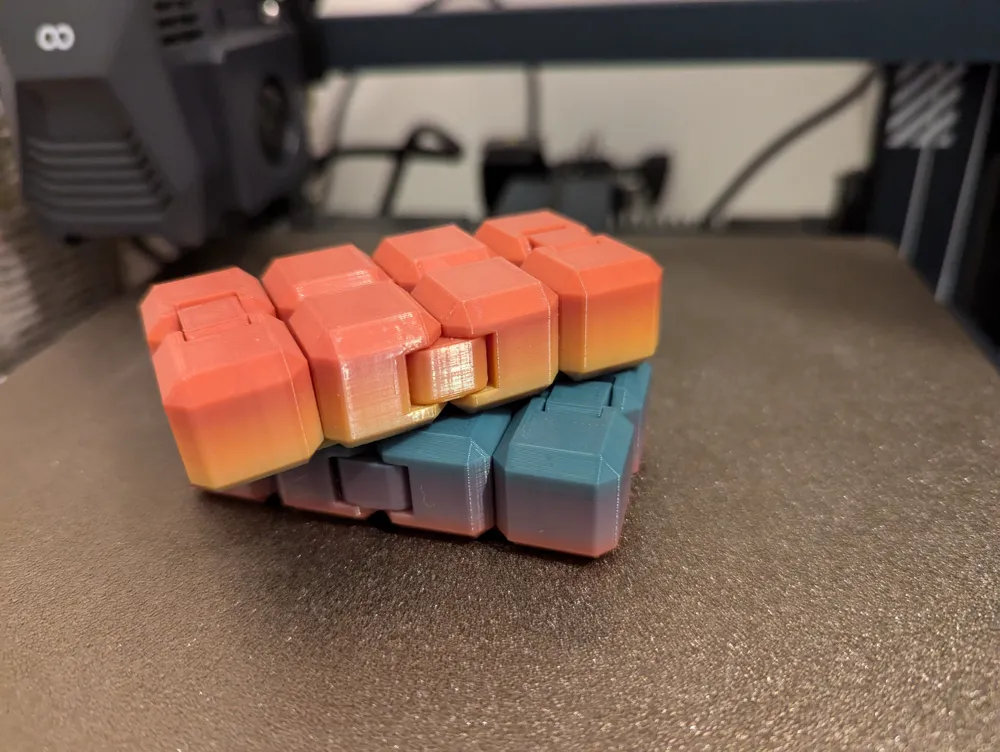 Print-in-Place Infinity Fidget Cube Remixed by 3DPrintingNerd ...