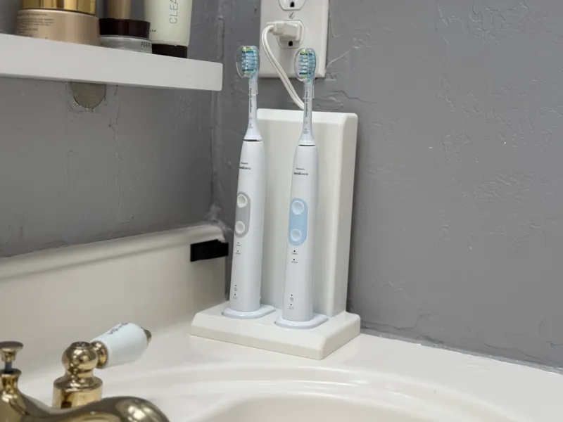 Dual Phillips Sonicare Toothbrush holder