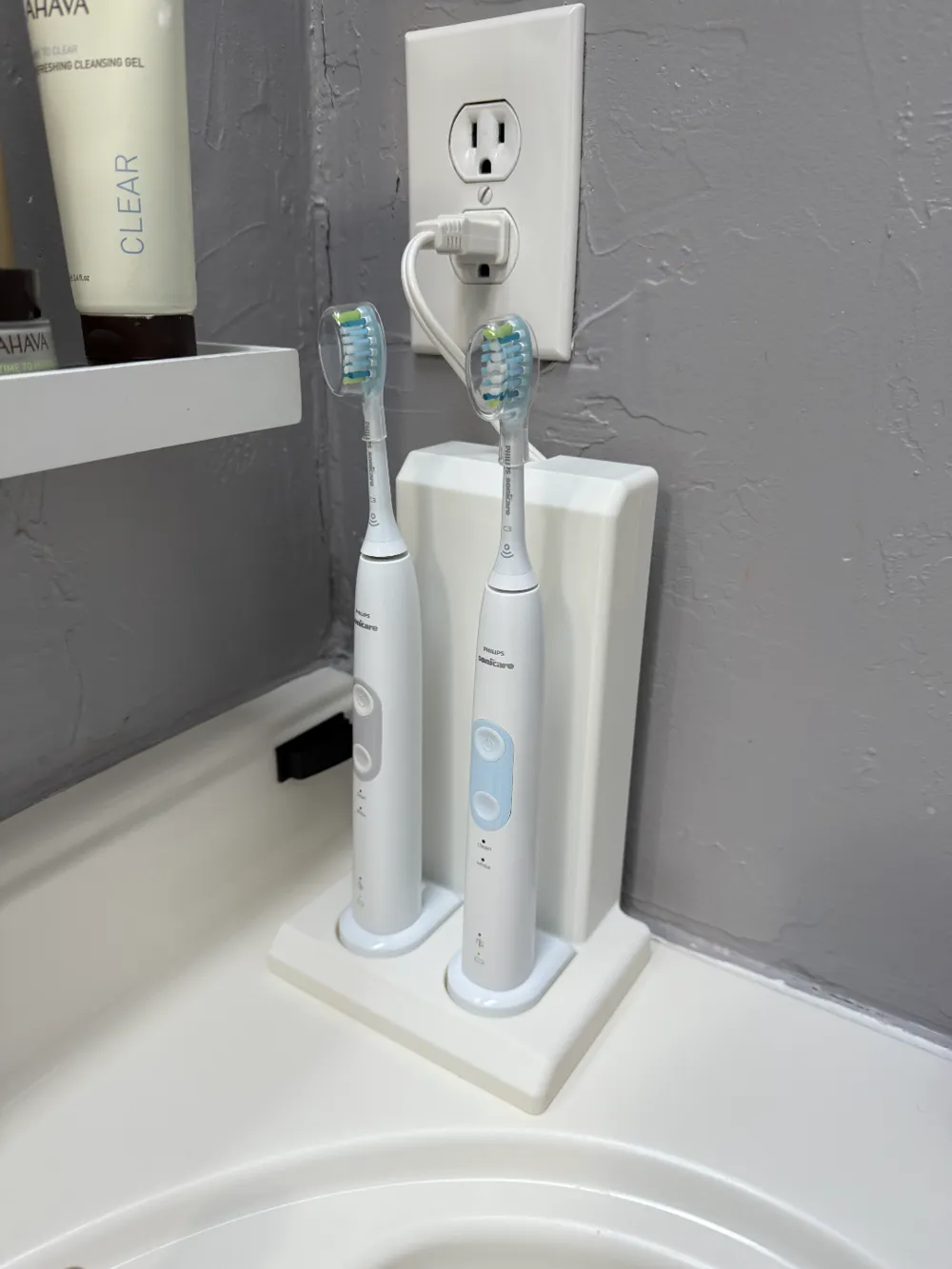 Dual Phillips Sonicare Toothbrush holder by DSMatute - MakerWorld