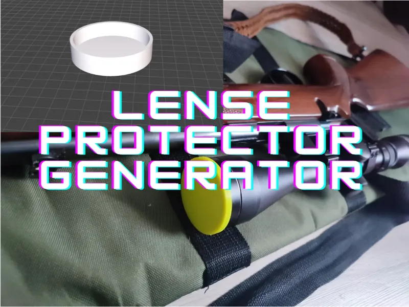 Lense protecting cap generator
