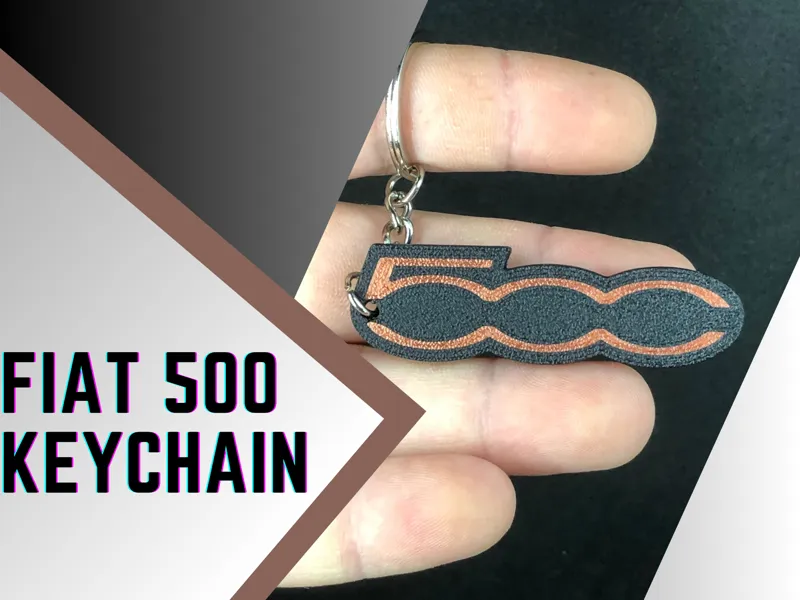 Fiat 500 keychain