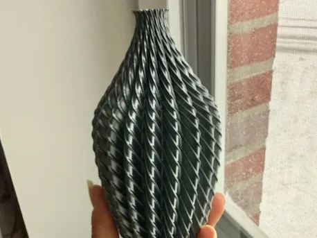 Vortex Obsidian Vase 