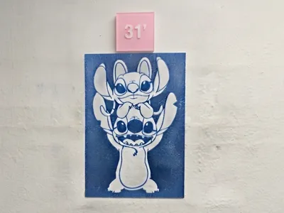 Wall Art Stitch and Angel