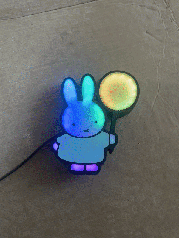 Bunny Light Box " Miffy "  夜灯 LED灯 灯箱 氛围灯