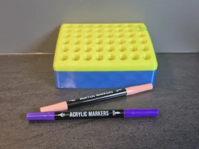 Pamaker Acrylic Pens 48 Colors Organizer