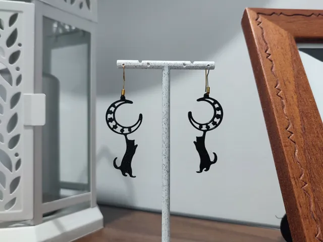 Aretes Gatos de Medianoche