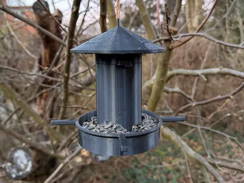 Bird seed feeder