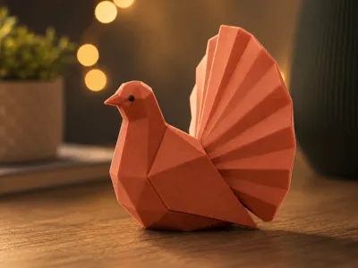 Japandi Origami Bird - Minimalist Decor