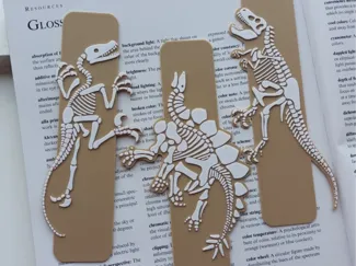 Dinosaurs fossils - Bookmarks set