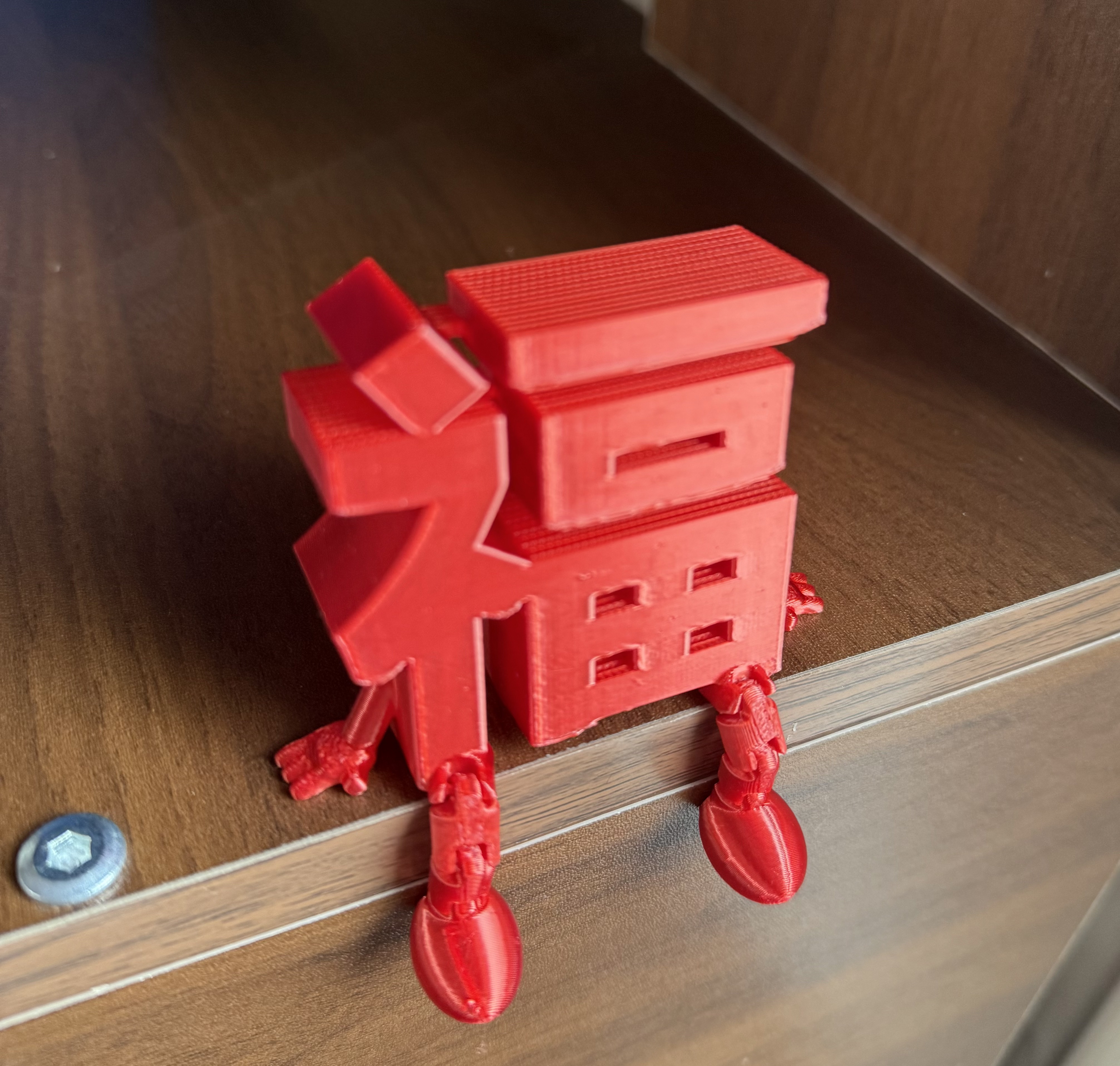 Miniatura 2 do modelo 3D 福字可活动关节摆件
