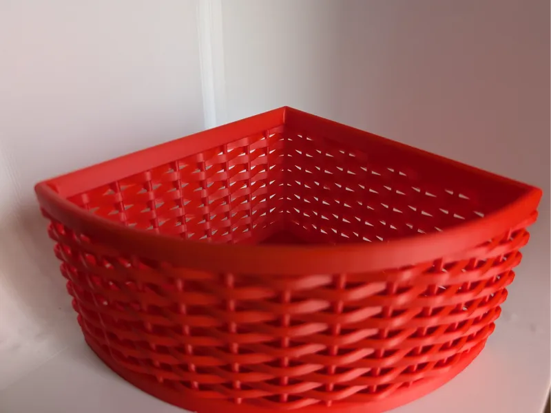Woven Basket Quarter Circle 137mmx84mm