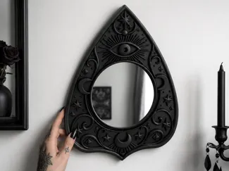 Goth Ouija Board Planchette Wall Frame