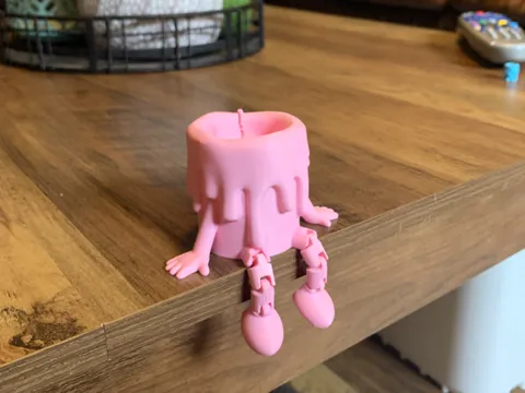 Accesorio de iluminación decorativa: Articulated Candle Buddy — referencia de MakerWorld