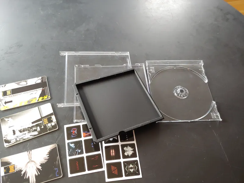 Repurposed Compact Disc Jewel Case Insert