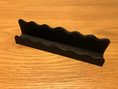 Wavy no-drill 4.5" display ledge