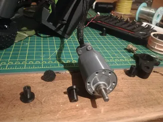 JGB-37-520 motor protective case and cable support