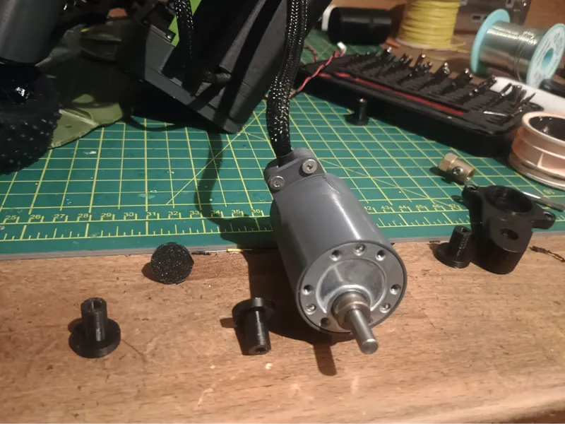JGB-37-520 motor protective case and cable support