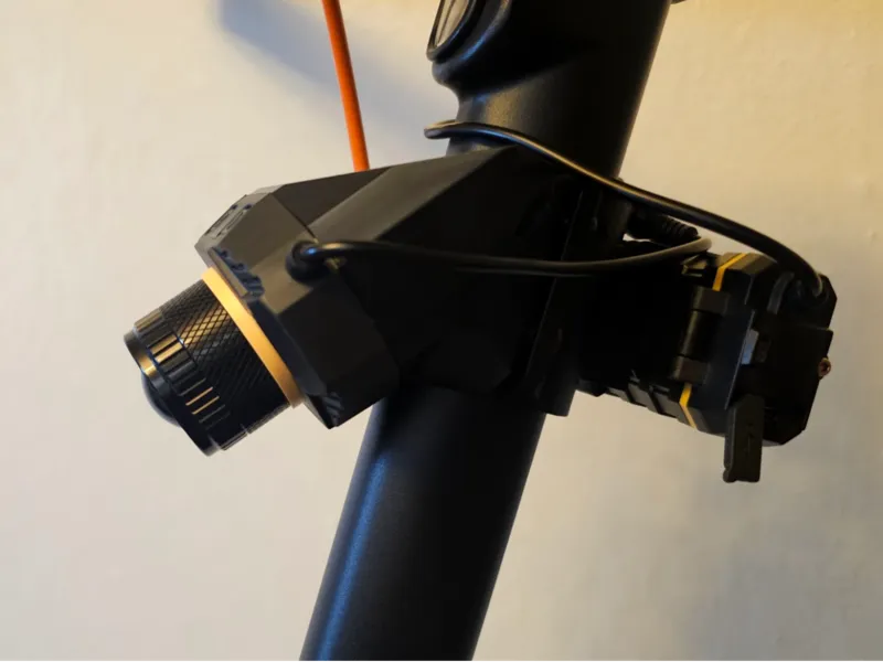 eScooter Harbor Freight Headlamp-Headlight adapter