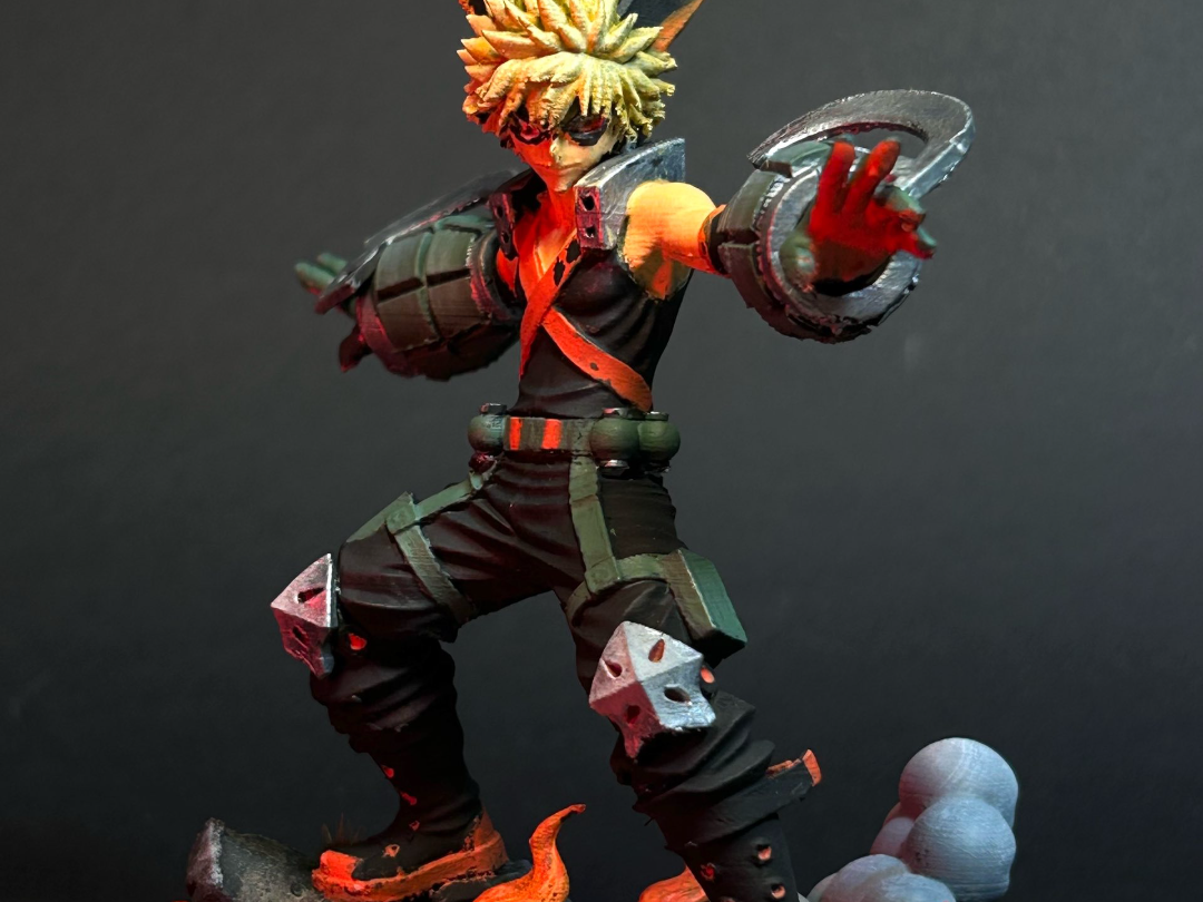 Bakugo - Action Figure 3D di My Hero Academia