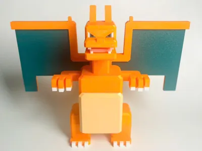Charizard Pokemon Voxel Multipart