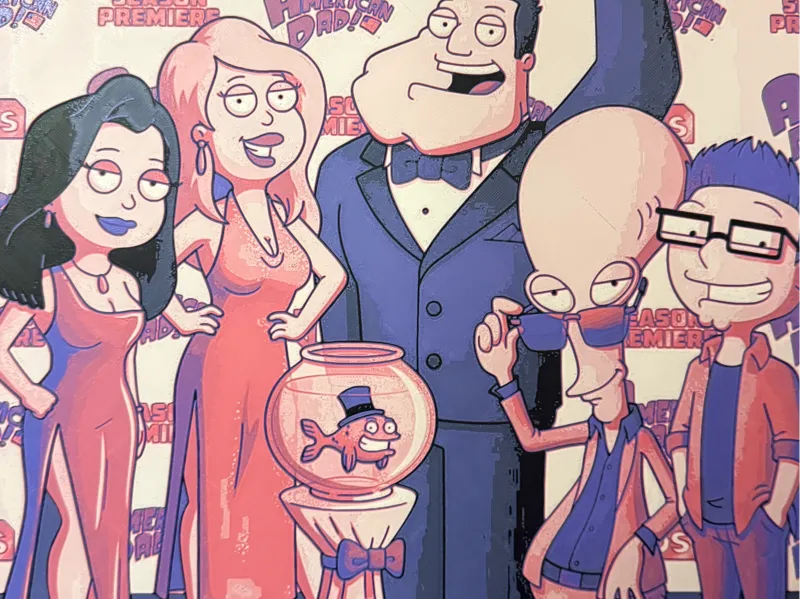 American Dad Family Portrait 2 sizes