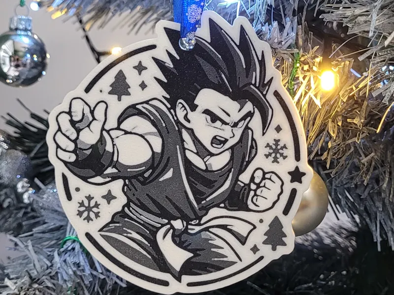 Dragon Ball – Gohan Christmas Ornament (Fan Art)