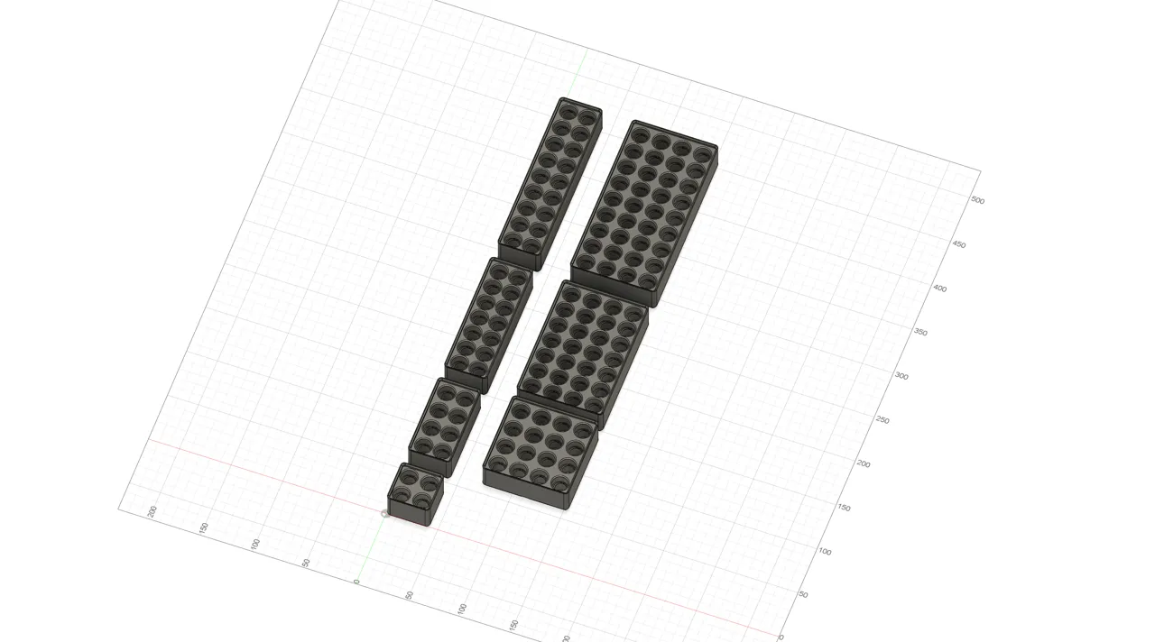 Gridfinity Universal AA/AAA Battery Holder view 2