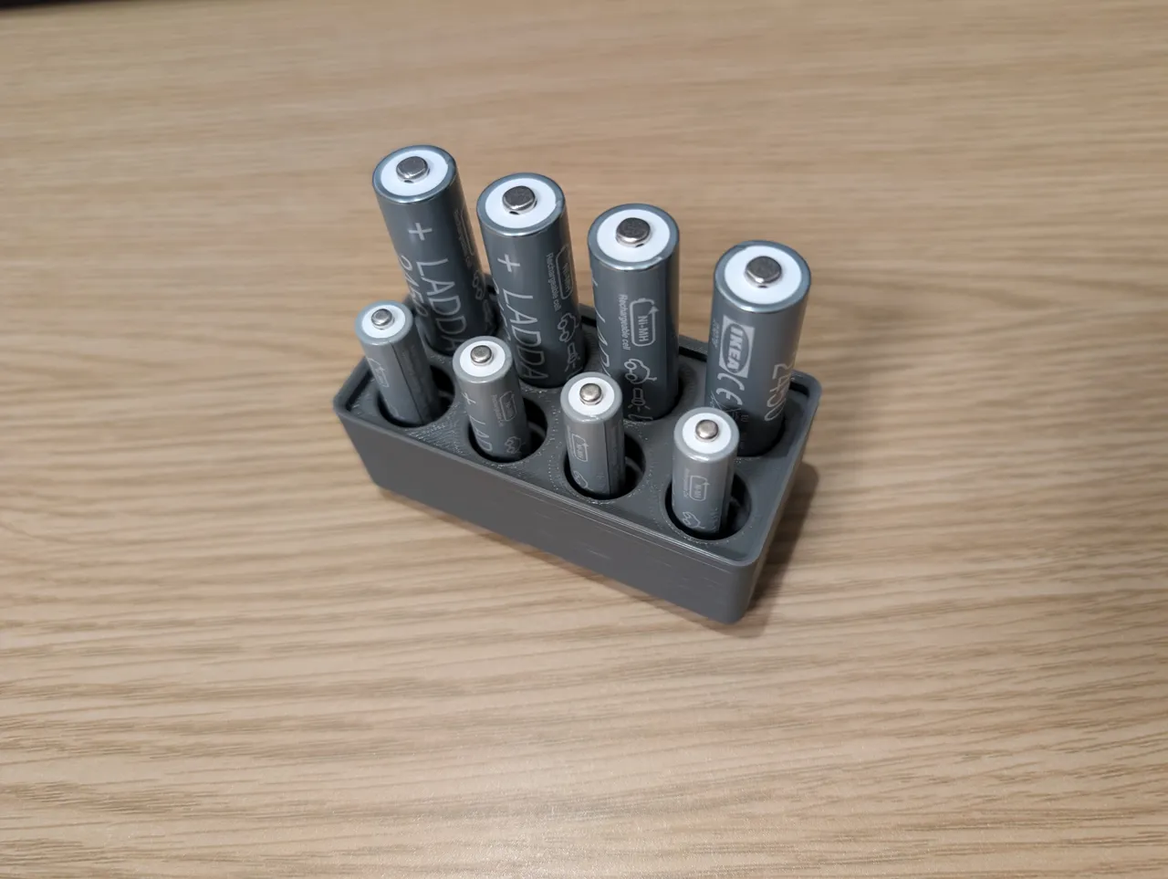 Gridfinity Universal AA/AAA Battery Holder view 4