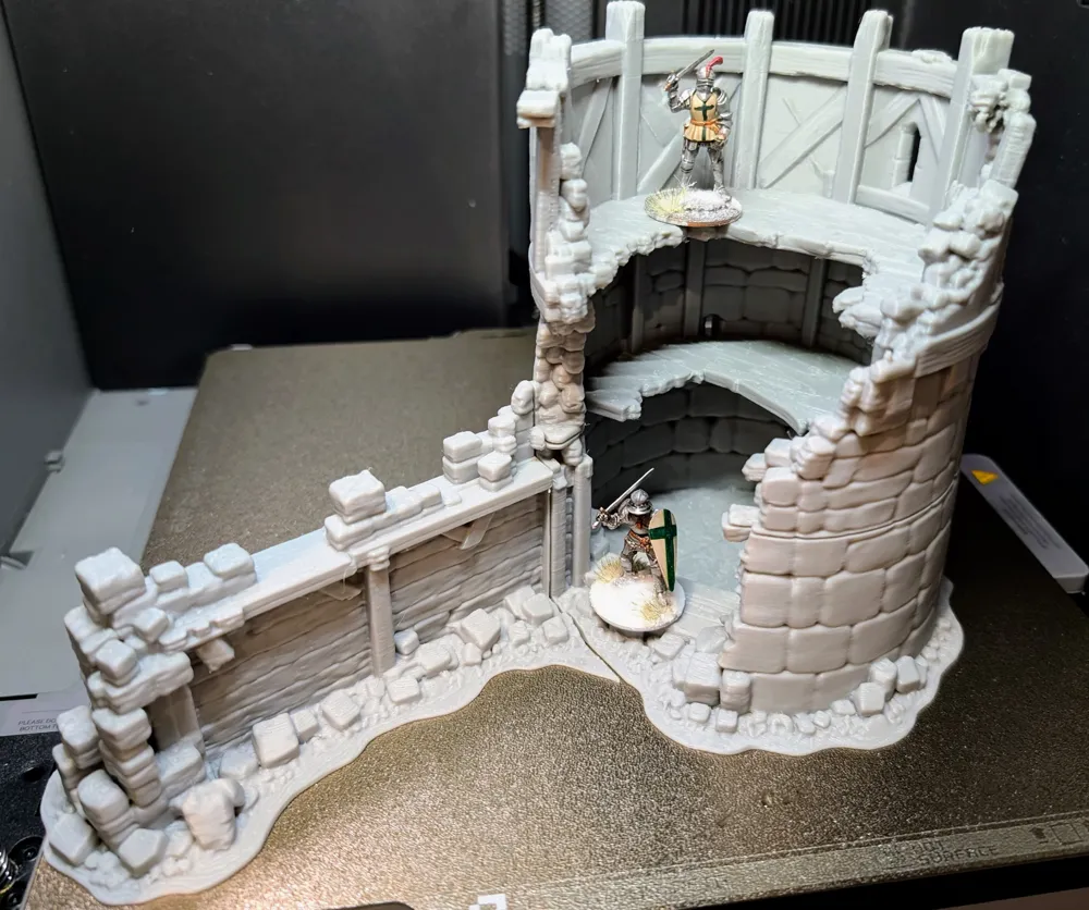Ruined Modular Watchtower – Medieval Terrain - Free 3D Print Model ...